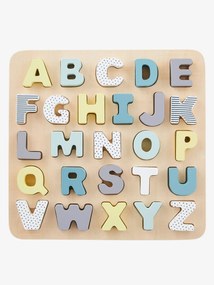 Agora -15%: Puzzle de letras de encaixar, em madeira multicolor