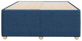 Estrutura de cama sem colchão 120x190 cm tecido azul