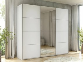 Roupeiro Comfivo Granium III, Branco, 210x250x60cm, 221 kg, Portas para roupeiro: Deslizante