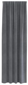 Cortinas Blackout vidaXL com fita superior 2 pcs Veludo Cinza Claro