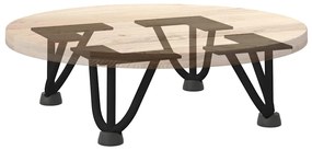 Pernas de grampo para mesa de centro 4 peças pretas 10 cm aço maciço