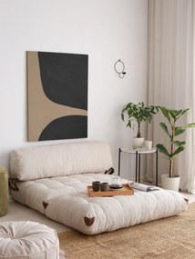 Sofá-Cama 2 Lugares Fold – Branco – 120x79x75 cm