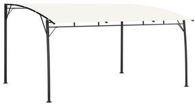 Toldo para-sol de jardim 4x3x2,55 m cor creme