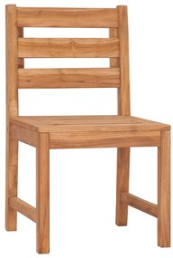 5 pcs conjunto de jantar p/ jardim madeira de teca maciça