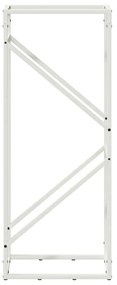 Suporte para lenha 40x25x100 cm aço laminado a frio branco