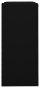 Armário com porta deslizante 90x40x90 cm aço preto