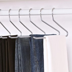 Conjunto 20 Cabides abertos para calças cinzentas