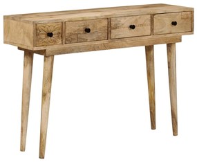 vidaXL Mesa consola 110x30x75 cm madeira de mangueira maciça