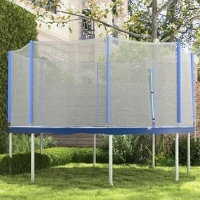 Rede de substituição para trampolins com Ø 426 cm, (NÃO INCLUIDO) 8 postes verticais, rede de segurança para trampolins, com abertura com fecho de cor