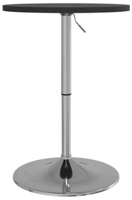 Mesa de bar 50x50x90 cm derivados de madeira/aço cromado preto