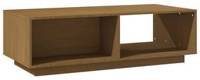 Mesa de centro 110x50x33,5 cm pinho maciço castanho mel