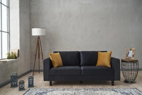Sofá de 2 Lugares Kale – Antracite – 180x83x91 cm