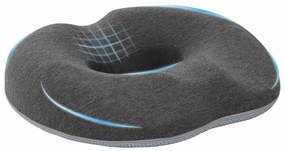 vidaXL Almofada assento Cinza Escuro 42 x 36,5 x 8 cm Algodão