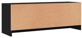 Móvel de TV 102x30x37,5 cm derivados de madeira preto