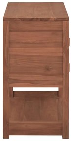 Armário de casa de banho 85x40x75 cm teca maciça
