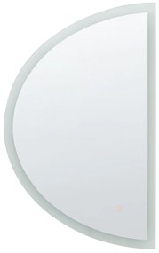 Espelho de parede prateado com iluminação LED ø 78 cm BEZONS Beliani