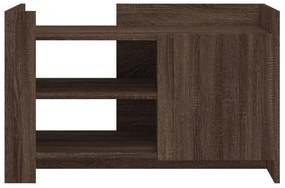 Mesa de centro 80x50x50 cm derivados madeira carvalho castanho