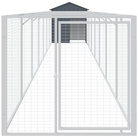 Casota para cães com telhado aço galvanizado antracite