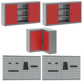 Conjunto de mesa para guardar ferramentas de 10 peças vidaXL - Madeira