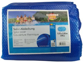 Summer Fun Cobertura solar de piscina oval 525x320 cm PE azul