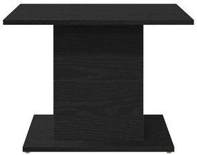 Mesa de Café Carvalho Preto 55,5x55,5x40 cm Madeira de Engenharia