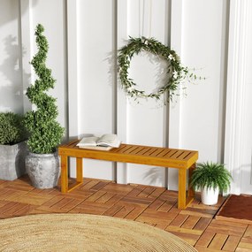 Banco de Jardim de 2 Lugares Banco de Madeira com Assento em Ripas Car