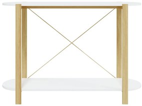 Mesa consola 110x38x75 cm derivados de madeira branco