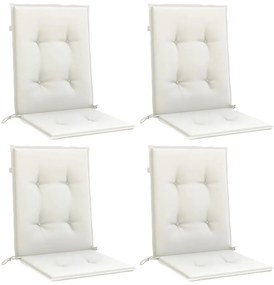 Almofadões lombares p/ cadeiras 4pcs 100x50x4cm mesclado tecido