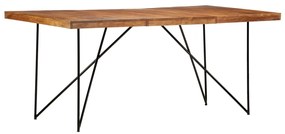 Mesa de jantar 180x90x76 cm madeira de acácia maciça