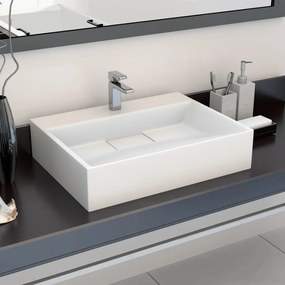 Lavatório Taxi em Mineral/Mármore Branco - Design Moderno