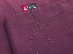 Pufe almofada roxo 140 x 180 cm FUZZY Beliani