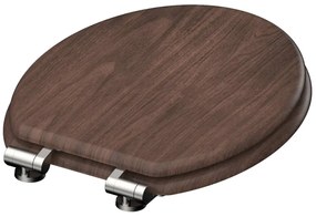 SCHÜTTE Assento de sanita com fecho suave DARK WOOD MDF