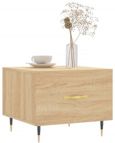 Mesas de centro 2 pcs 50x50x40cm deriv. madeira carvalho sonoma
