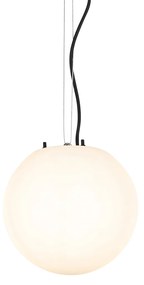 Candeeiro de suspensão exterior moderno branco 25 cm IP44 - Nura Moderno