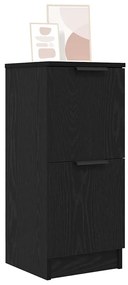Buffets 2 pcs em Carvalho Preto, 30x30x70 cm, Feito de Madeira Derivad