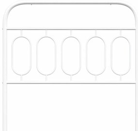 Cabeceira de cama 100 cm metal branco