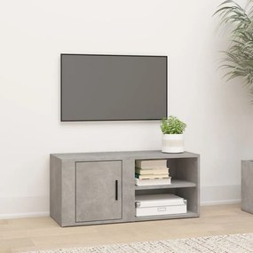vidaXL Móvel de TV 80x31,5x36 cm derivados de madeira cinzento cimento