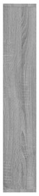 Estante 36x16x90 cm derivados de madeira cinzento sonoma