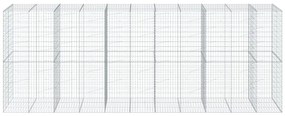 Cesto gabião com cobertura 550x100x200 cm ferro galvanizado