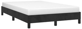 Estrutura de cama sem colchão 120x190 cm Veludo preto