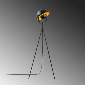 Candeeiro de Pé Mixed – Preto e Dourado – 62 x 45 x 160 cm