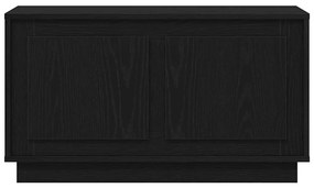 Armário de TV vidaXL Preto Carvalho 80x35x45 cm Madeira Engenharia
