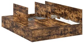 Estrado de Cama Carvalho Defumado 140 x 190 cm