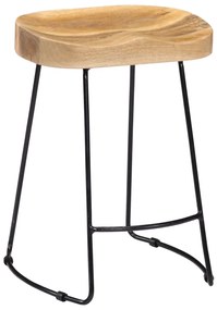 Bancos de bar Gavin 2 pcs madeira mangueira maciça