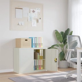vidaXL Arquivador 90x40x70 cm aço cinzento-claro
