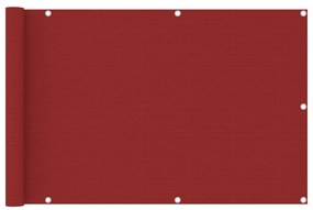 Tela de varanda 90x400 cm PEAD vermelho
