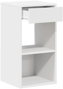 Mesas de cabeceira com gaveta 2 pcs 35x34x66,5 cm branco