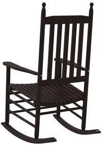 Cadeiras baloiço c/ assentos curvos 2 pcs álamo maciço castanho