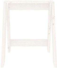 Bancos 2 pcs 40x40x45 cm pinho maciço branco