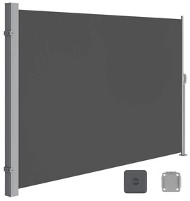 Toldo lateral para varanda com proteção de privacidade | SONGMICS | cinzento | GSA200G02.